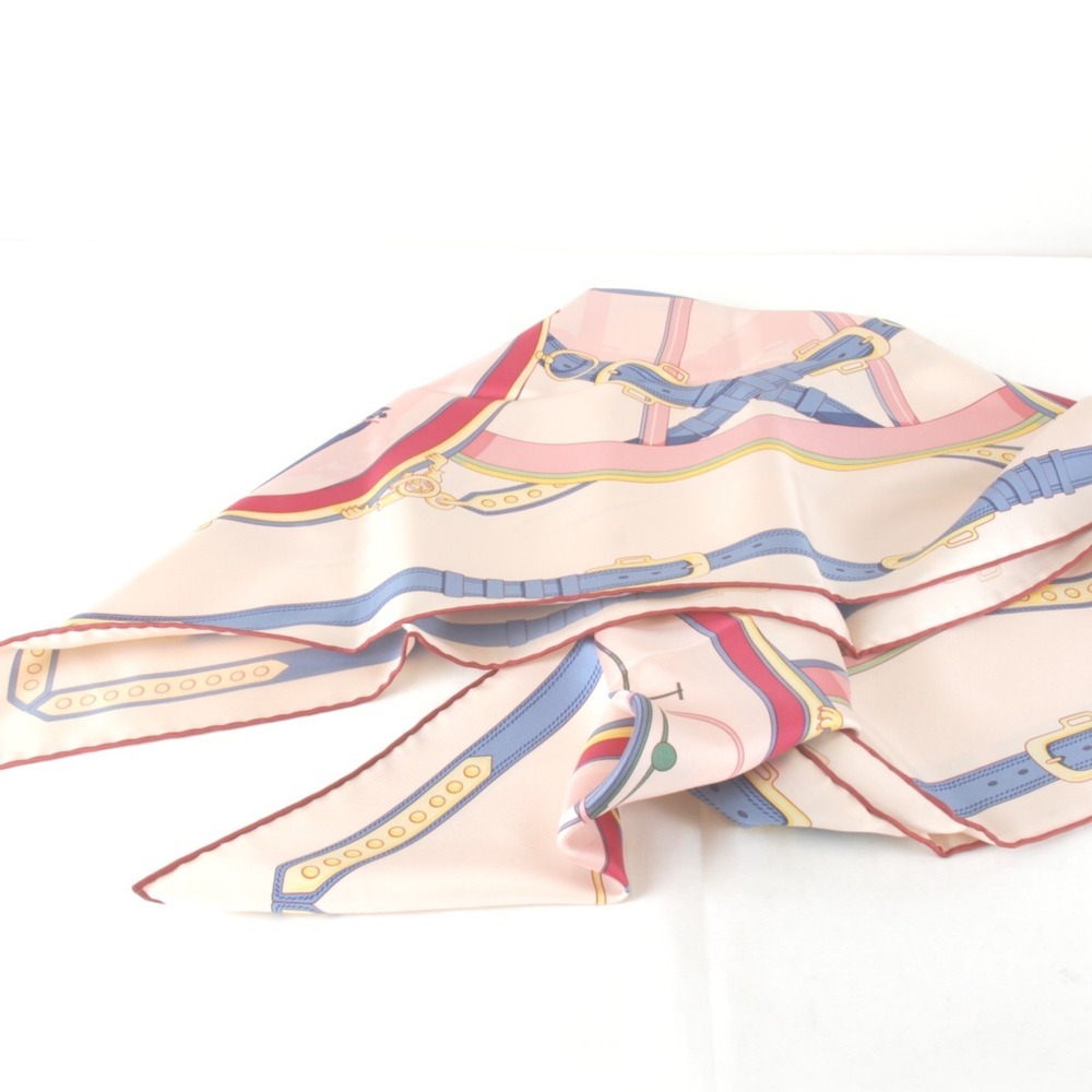 HERMES Pink Silk Scarf - Picture 9 of 9